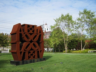Robert Indiana - EAT & LOVE - Rockland Maine