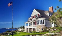 Oceanfront estate on the coast of Maine
