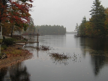 Pond Views from the Deck in Maine