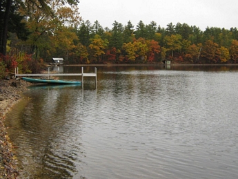 Pond Views from the Deck in Maine