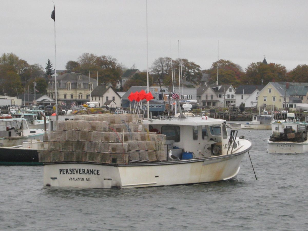 Lobsterboats on Vinalhaven Island Maine