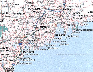 map of the coast of maine 