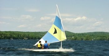 Sunfish Sailboat on Maine Lake