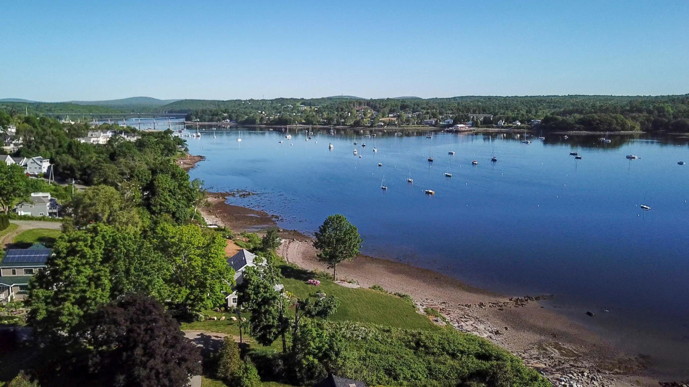 Maine oceanfront home with expansive views of Penobscot Bay and Belfast harbor
