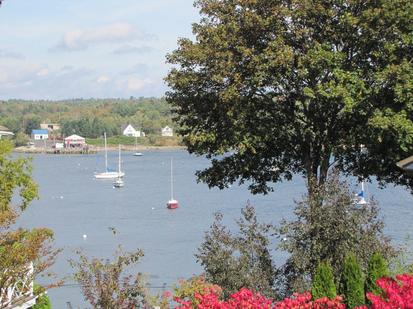 Real Estate Listing - 2 decks with views of Belfast Harbor & Penobscot Bay