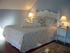 Bedroom of Renovated House in Belfast, Maine