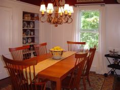 Dining Room of Renovated House in Belfast, Maine