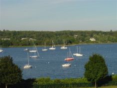 View from Porch of Renovated House in Belfast, Maine