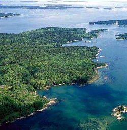 oceanfront house lot on the coast of maine