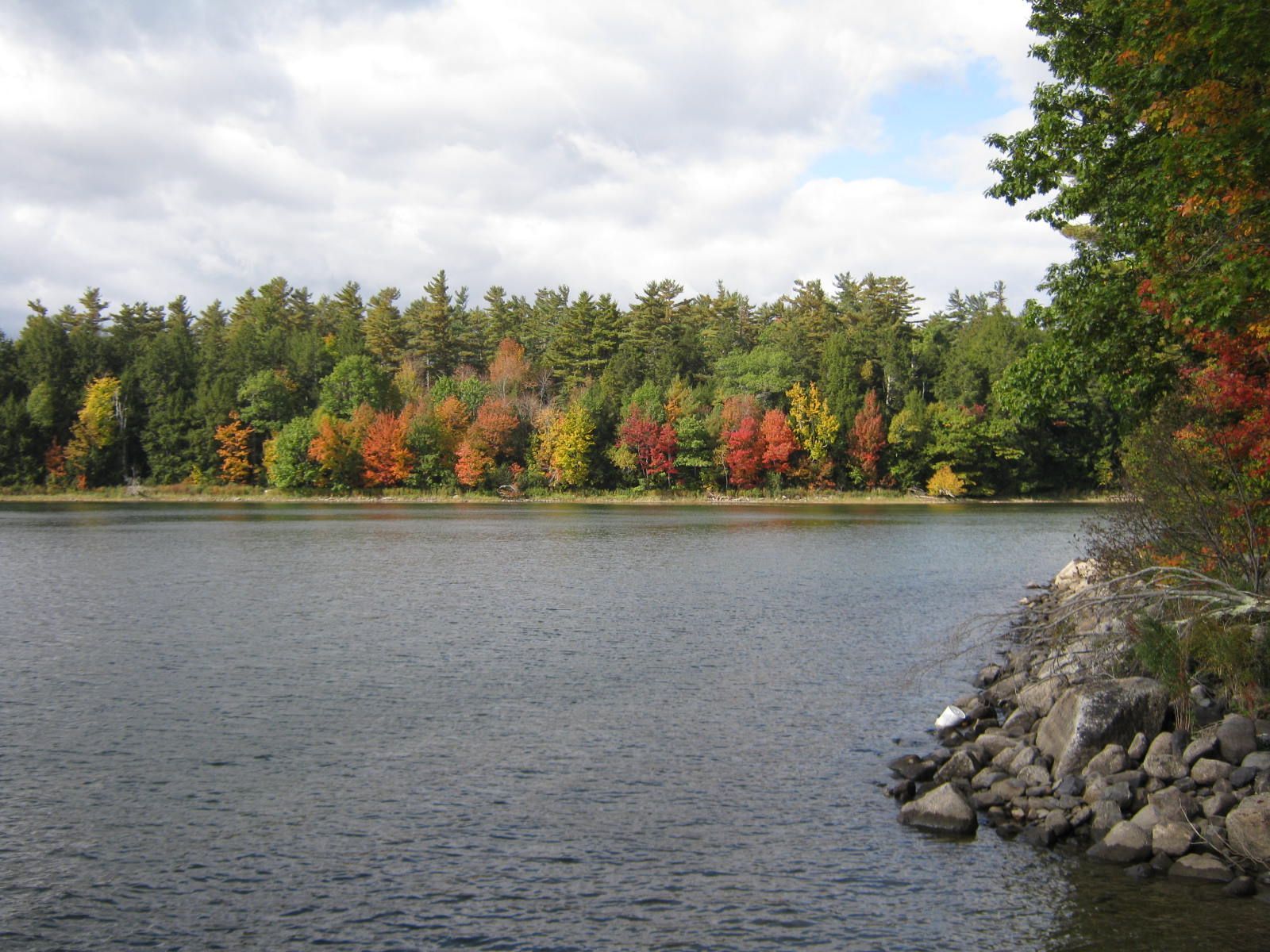 Fall in Maine on Swan Lake