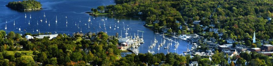 Camden Harbor in Camden Maine